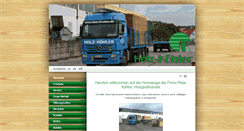 Desktop Screenshot of holz-koehler.de