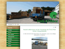 Tablet Screenshot of holz-koehler.de